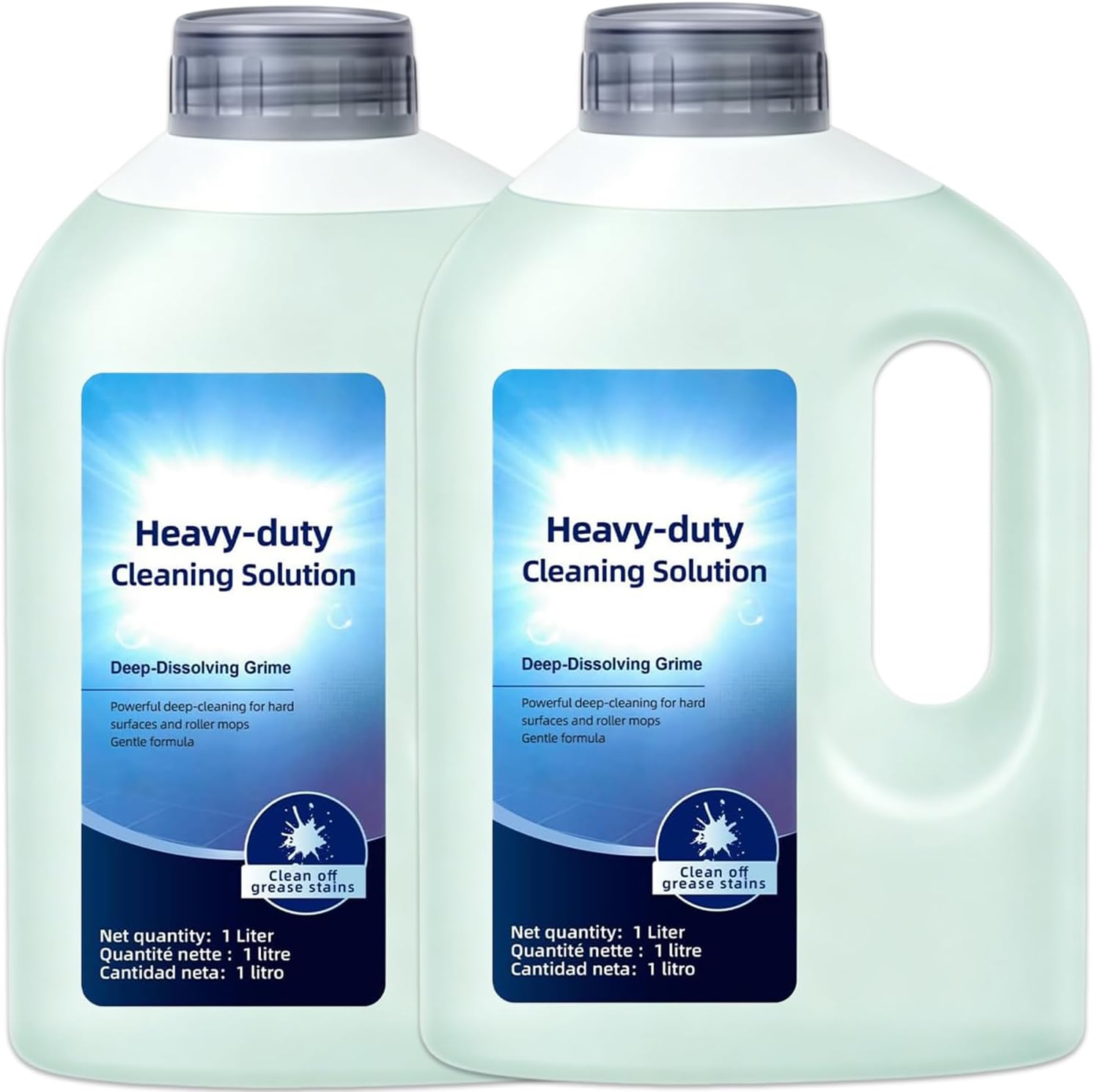 2 Pack Heavy Floor Cleaning Solution Compatible with ECOVACS DEEBOT, Low-Foam Floor Cleaner, Suitable With T30 Pro Omni, T30S, T50, X1, X5, X8, X11, N20 All Series 2L