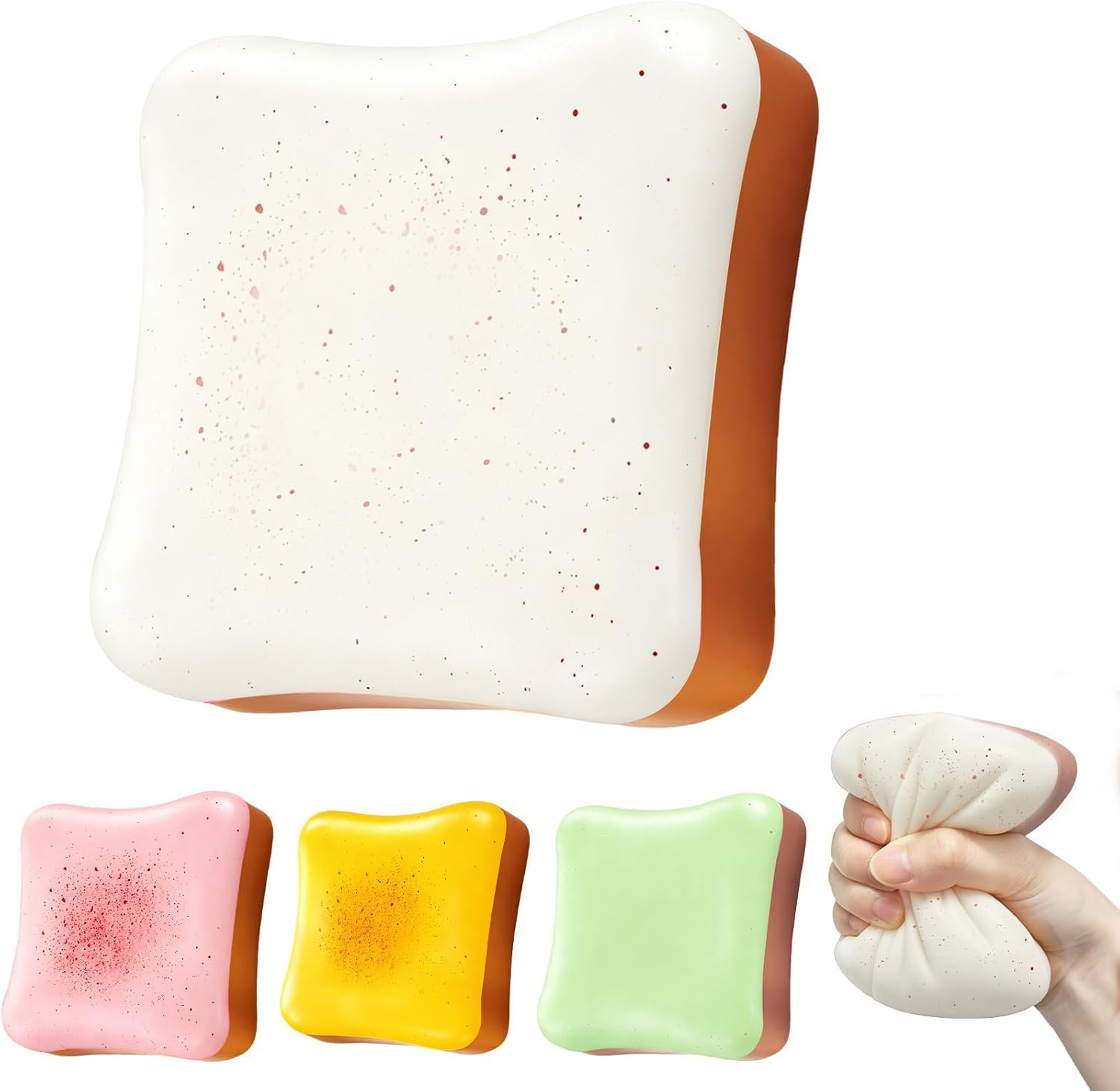 Butter Bread Squishy ,Slow Rising Toast Squishy | Sensory Fidget Toys for Adults & Kids, Realistic Bread Squishies with Butter Scent, Fun Party Favors & Stocking Stuffers Gift