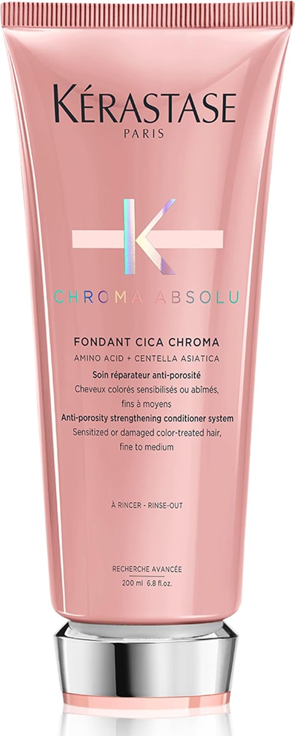 Kérastase Chroma Absolu Repairing Colour Conditioner 200ml | Professional anti-porosity conditioner to strengthen and hydrate color-treated hair, formulated with Lactic Acid.