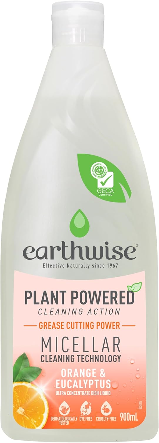 Earthwise Orange and Eucalyptus Dish Liquid 900 ml