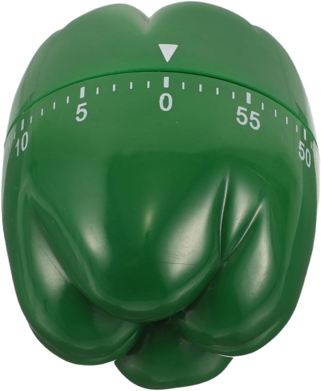 Ciieeo Manual Mechanical Kitchen Timer 60-Minutes Countdown, Vegetable Shaped Pepper Design, Battery-Free Plastic Cooking Reminder for Kitchen, Classroom, and Bath Use