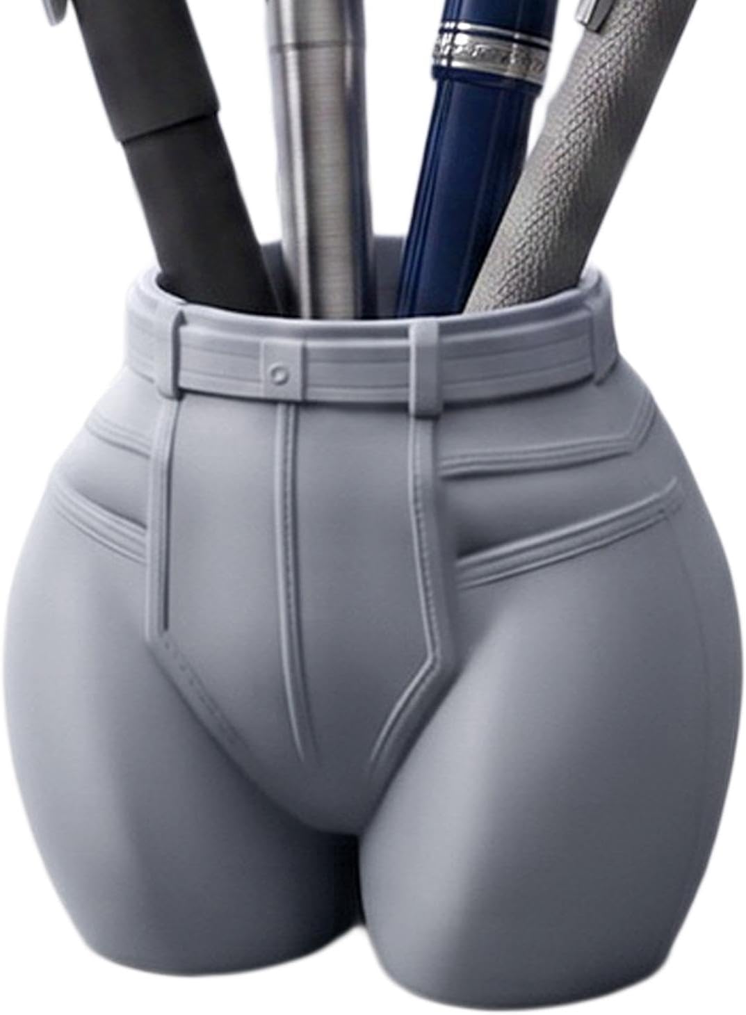 Make Up Brush Holder Organizer Jeans Shaped Decorative Container Storage | Vanity Makeup Brush Holder for Vanity, Bathroom, Bedroom, Desktop, Home, Classroom, Dorm, Workspaces, Studio, Craft Room