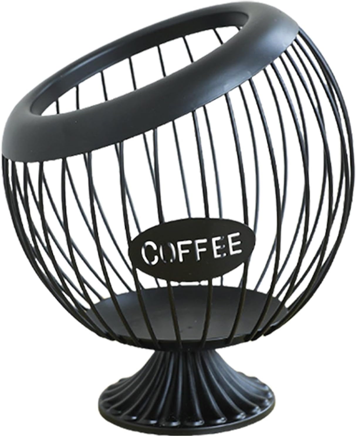 Espresso Pod Holder | Metal Coffee Mug Organizer | Sturdy Coffee Cup Basket | Metal Wire Organizer for Coffee Coffee Bar Coffee Pantry