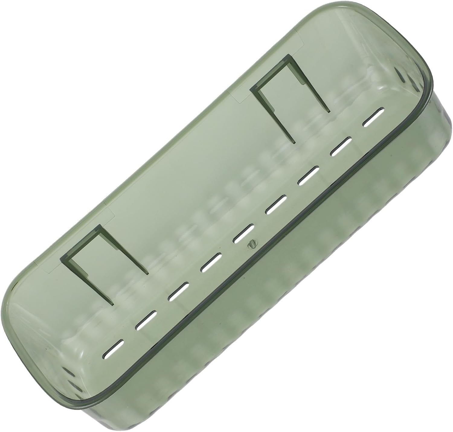 Wall Hanging Shelf Green Plastic Bathroom Storage Shelf | Holder, Punch-free Mounting, Space-saving Wall Organizer for Toiletries and Bathroom Essentials