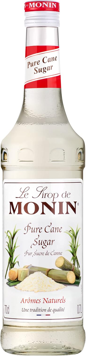 MONIN Cane Sugar Syrup, Pure and Sweet, Great for Coffee, Tea, and Specialty Cocktails, Gluten-Free, Vegan, Non-GMO, 700ml