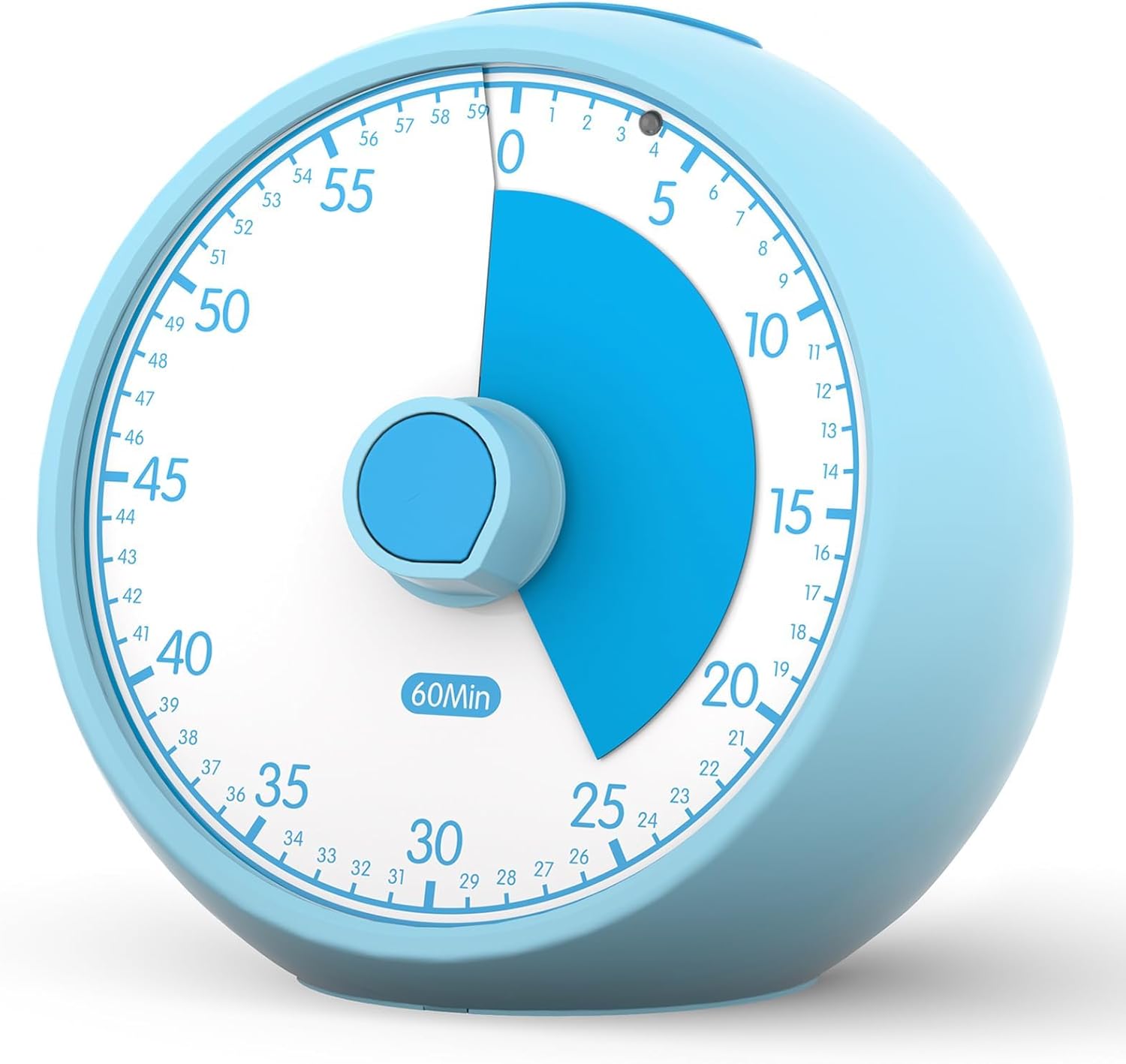 Conchstar Visual Timer 60-Minute, Kids Timer for Homeschool Desk, Time Management Tools with Silent Operation, Kitchen Office Classroom (Blue)