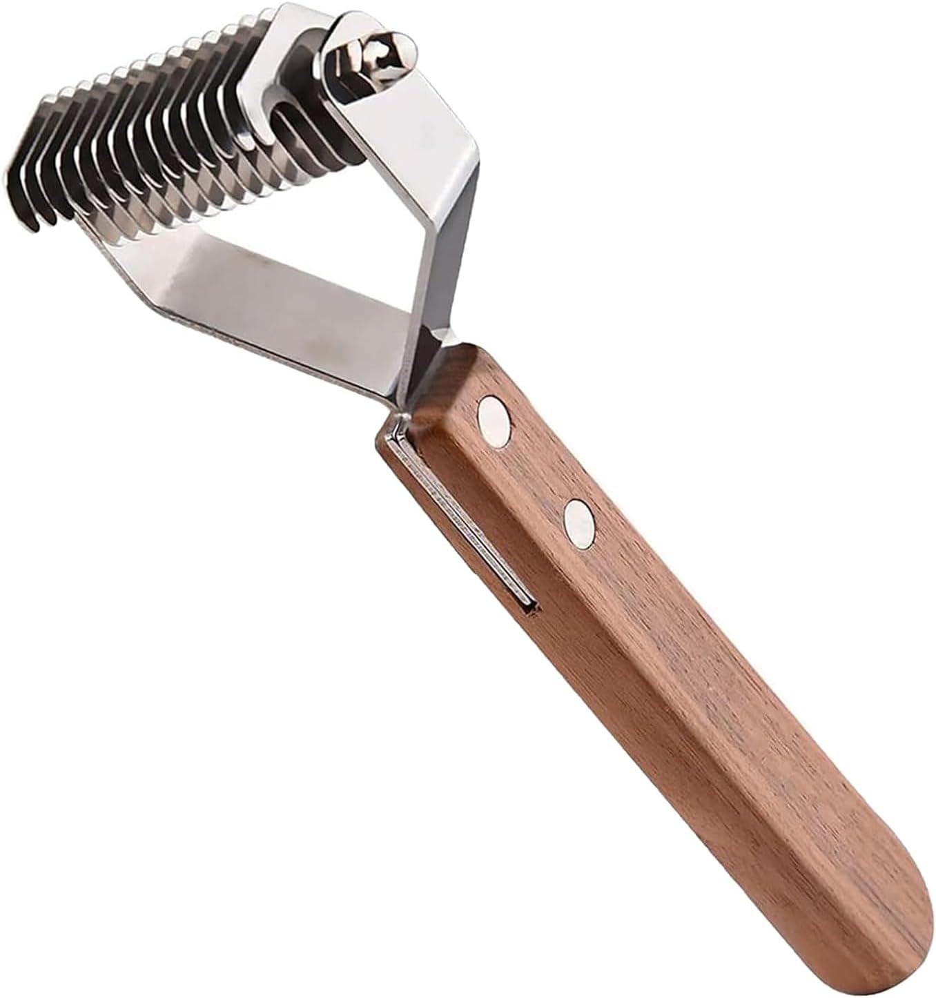 14 Teeth Undercoat Rake, Dematting Tool for Dogs Large Grooming,Pet Detangling Comb, Deshedding Brush for Cats Pet Grooming Brush for Dogs and Cats (Large)