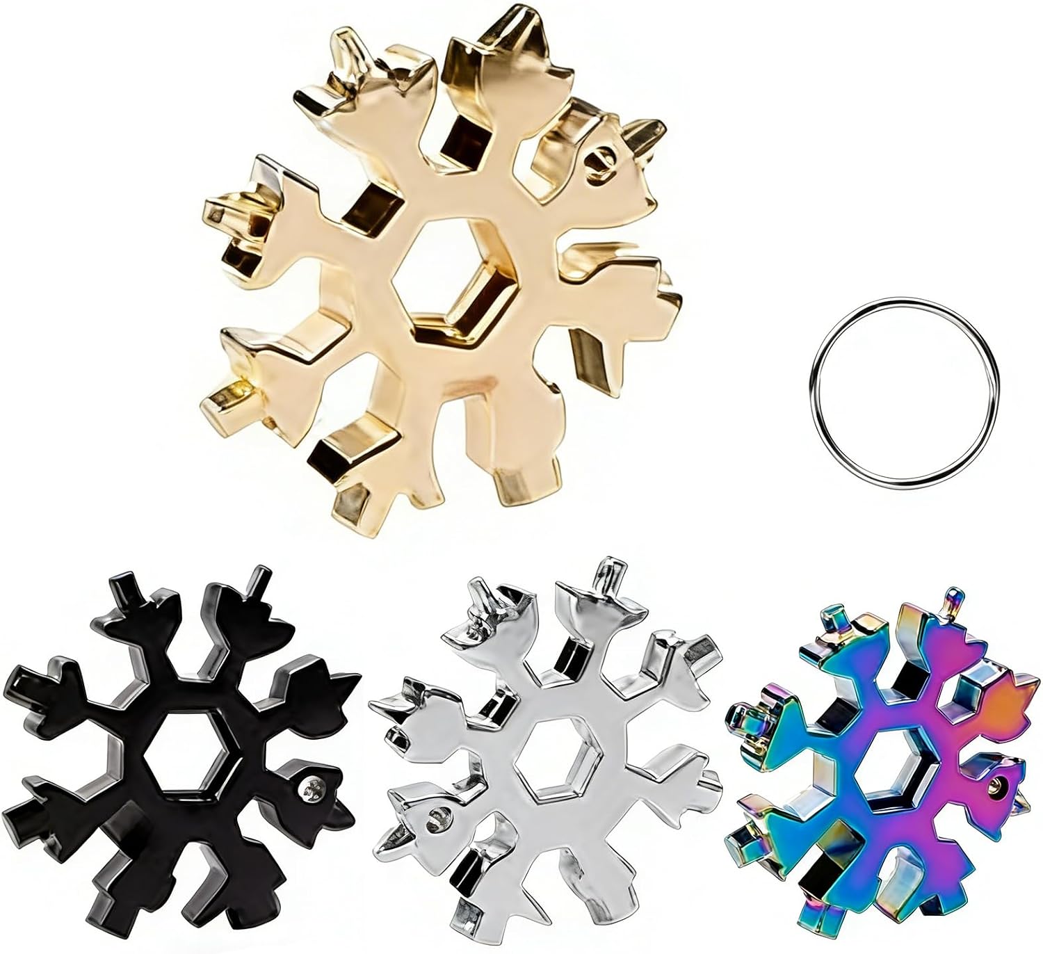 Stocking Stuffers for Men, Multitool Screwdriver Wrench Kit, Gadgets for Men Dad, Gold