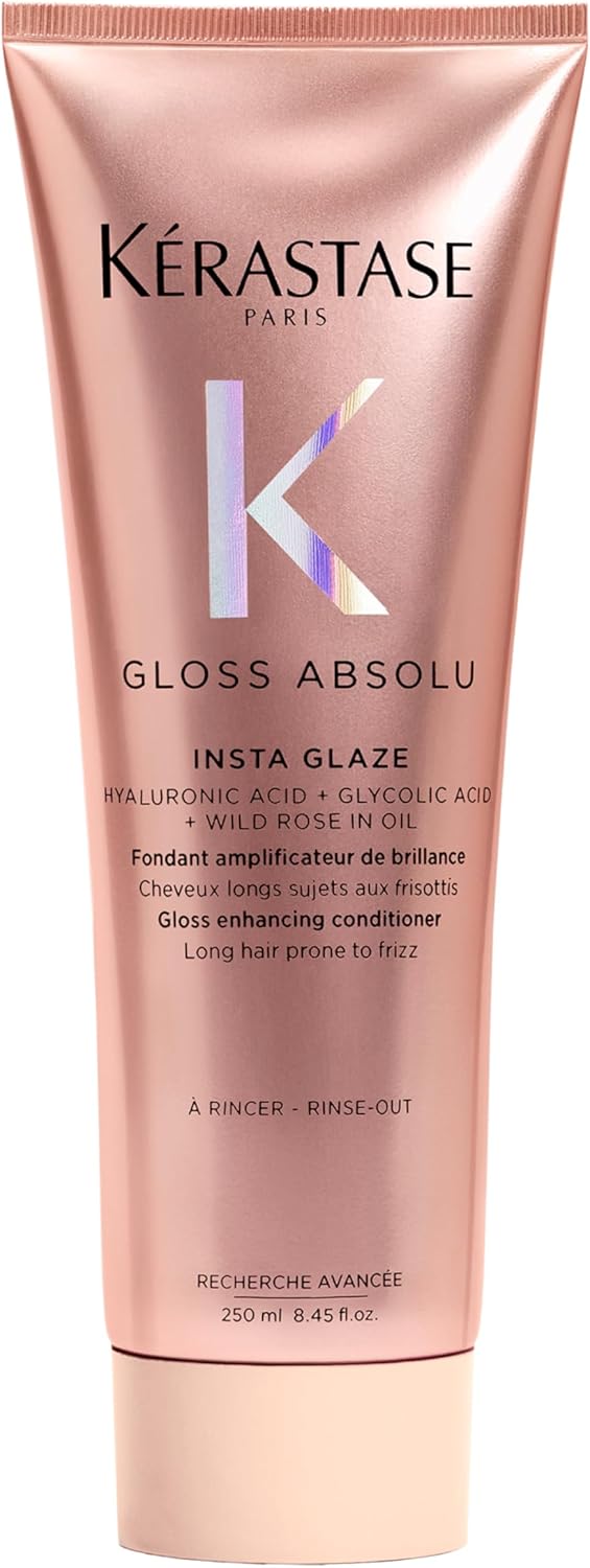 Kérastase Gloss Absolu Instant Shine Conditioner | Professional high-shine conditioner to instantly detangle and lock in color vibrancy, with acidic pH and Vitamin E.