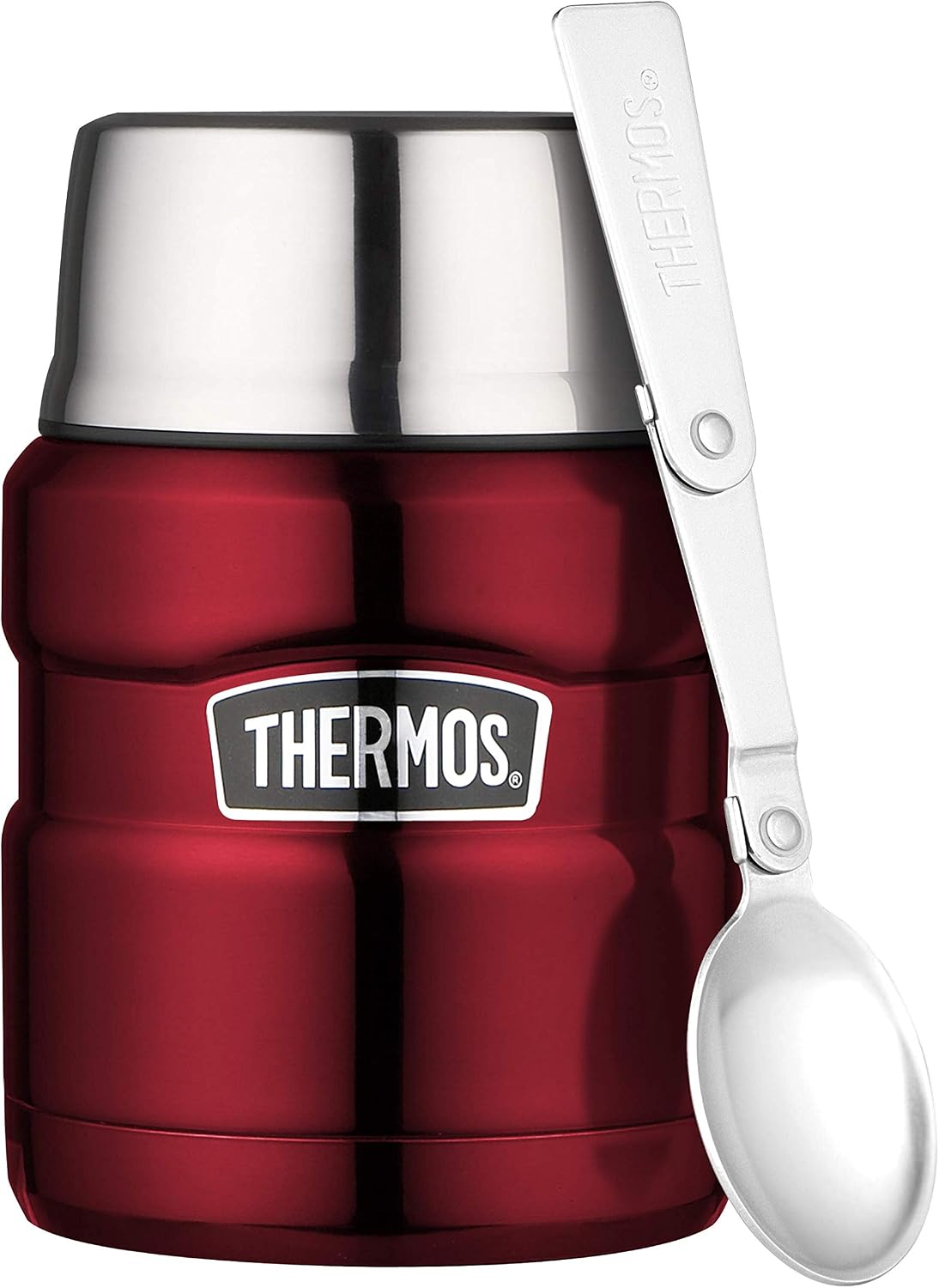 Thermos Stainless King Vacuum Insulated Food Jar, 470ml, Red, SK3000RAUS
