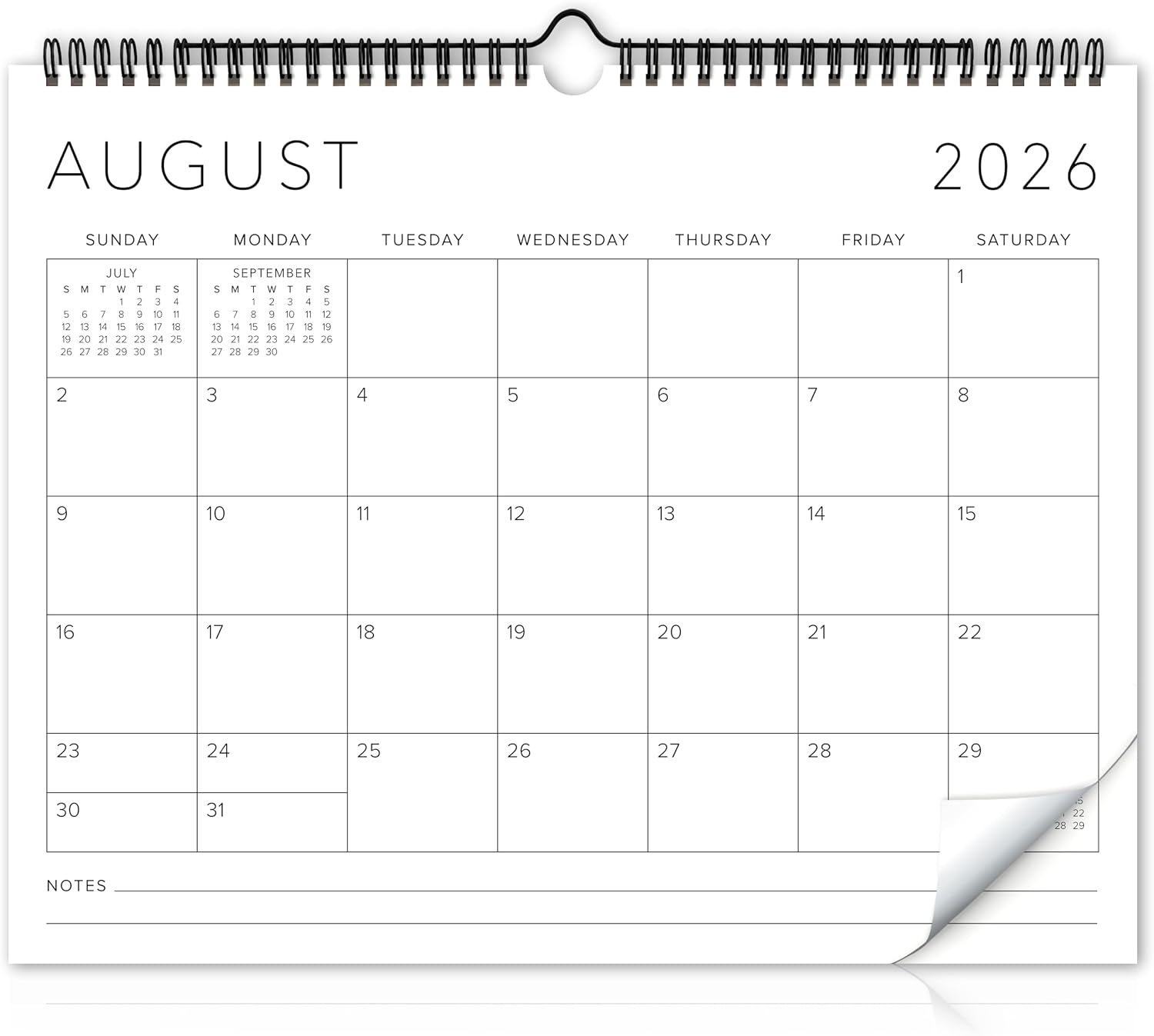 Beautiful 2026-2027 Wall Calendar - Runs from June 2026 until December 2027– Large 36.8 x 29.2 cm Office Wall Calendar for Easy Organizing | Large 14.5" X 11.5" Office Wall Calendar for Easy Organizing