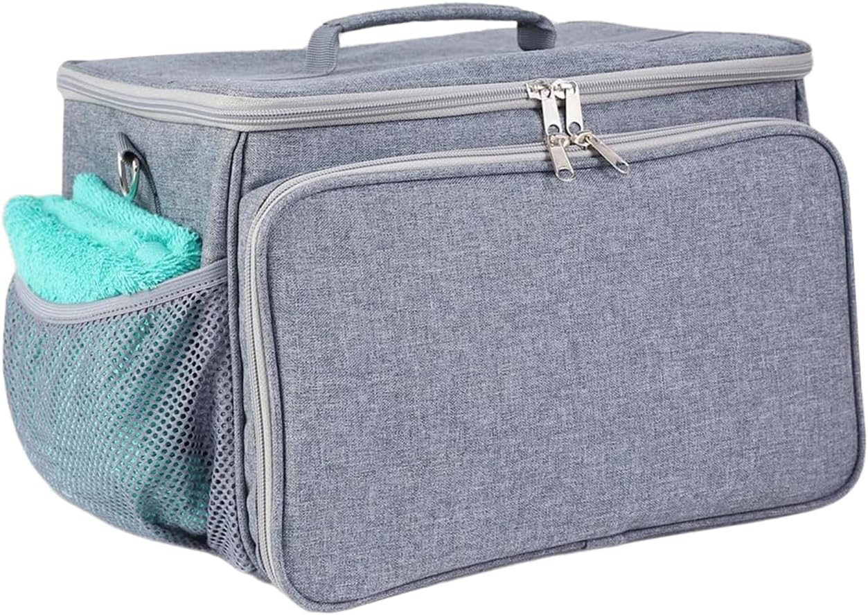 Dog Grooming Vacuum Holder Large Capacity Travel Carrying Case | Storage Bag for Grooming Tools Protective Tote Bag Storage for Clippers, Cleaning Brush, Trimmer, Nozzle Head, Pet Hair, Dog