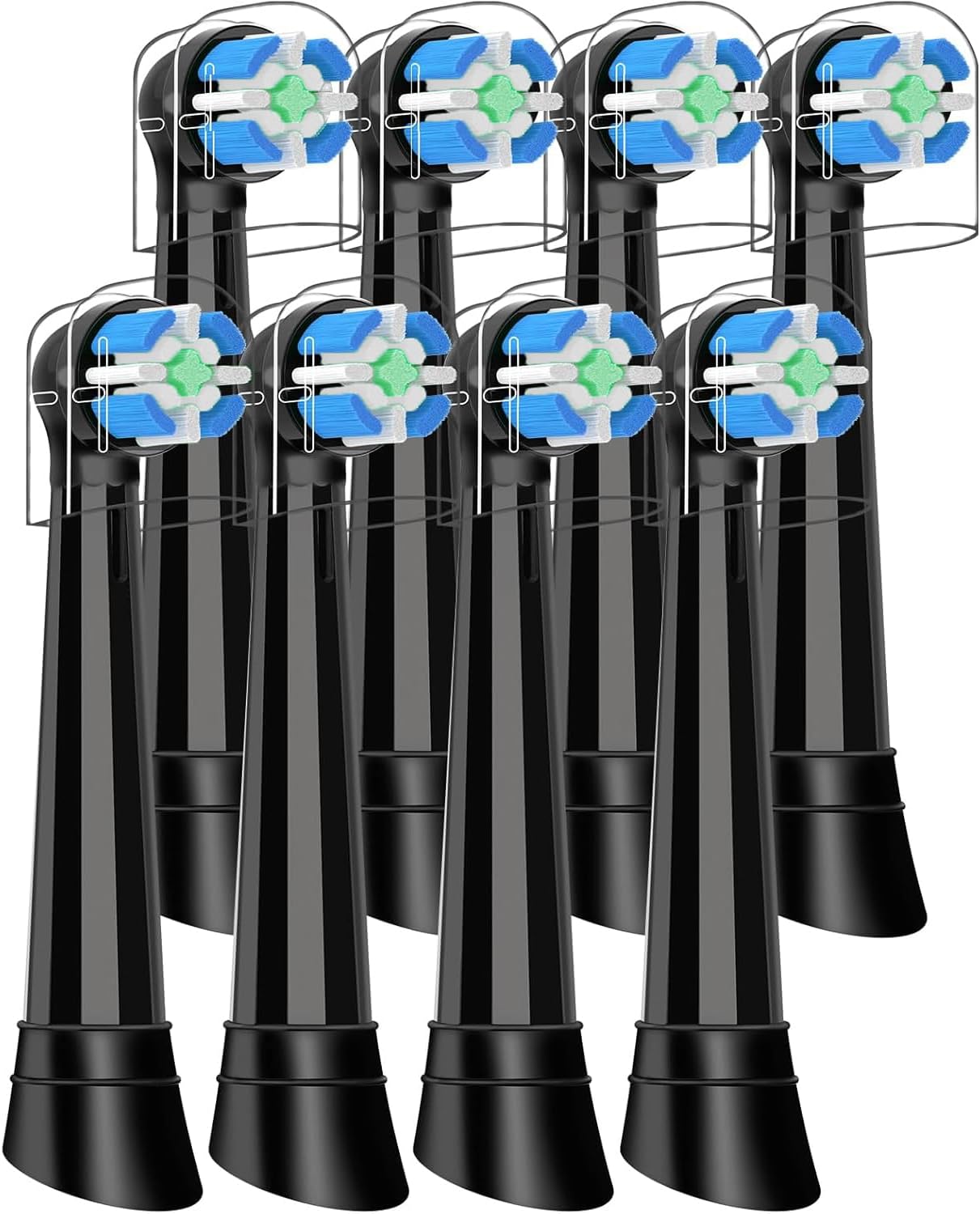 Senesogle Replacement Brush Heads Compatible with iO Toothbrush, Gentle Clean Toothbrush Brush Heads for Gentle Care - Toothbrush Heads with Toothbrush Cover - 8 Pack