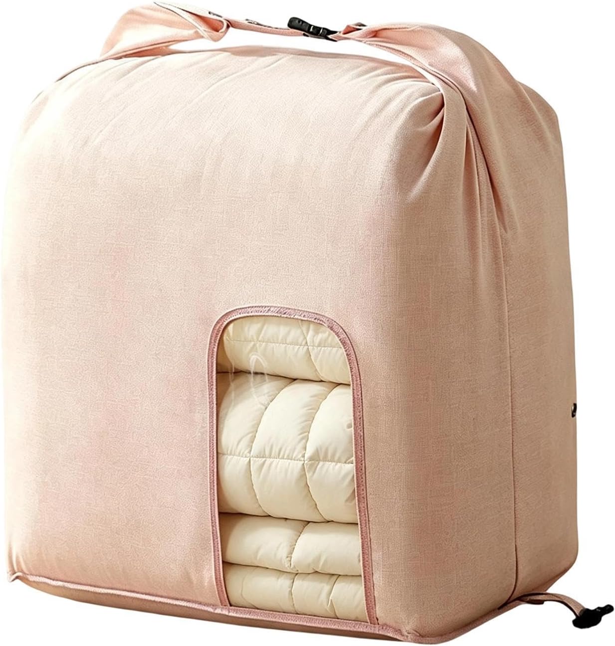 Blanket Storage Bags Clear Window Dustproof Pillows Organizer | Closet Organizers and Storage for Pillows Bedding Sheets Sweaters Bed Bedroom Living Room Home Dorm Travel