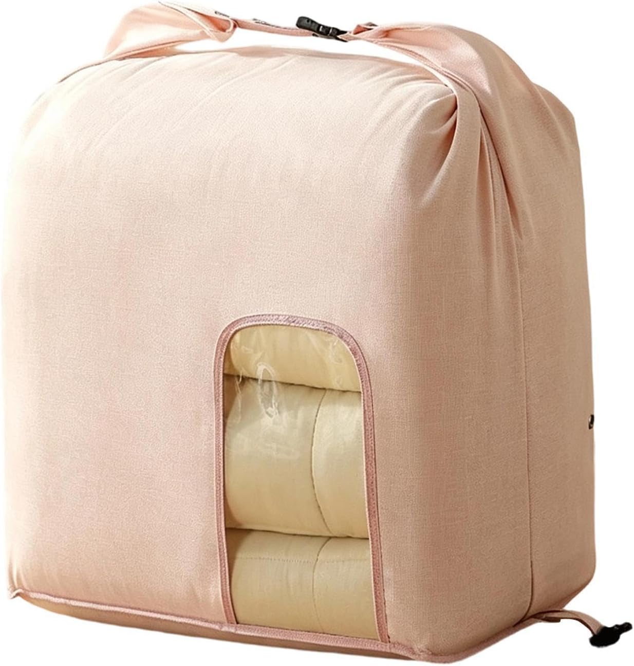 Bedding Storage Bag Dustproof Compression Clear Window Container | Closet Organizers and Storage for Pillows Bedding Sheets Sweaters Bed Bedroom Living Room Home Dorm Travel