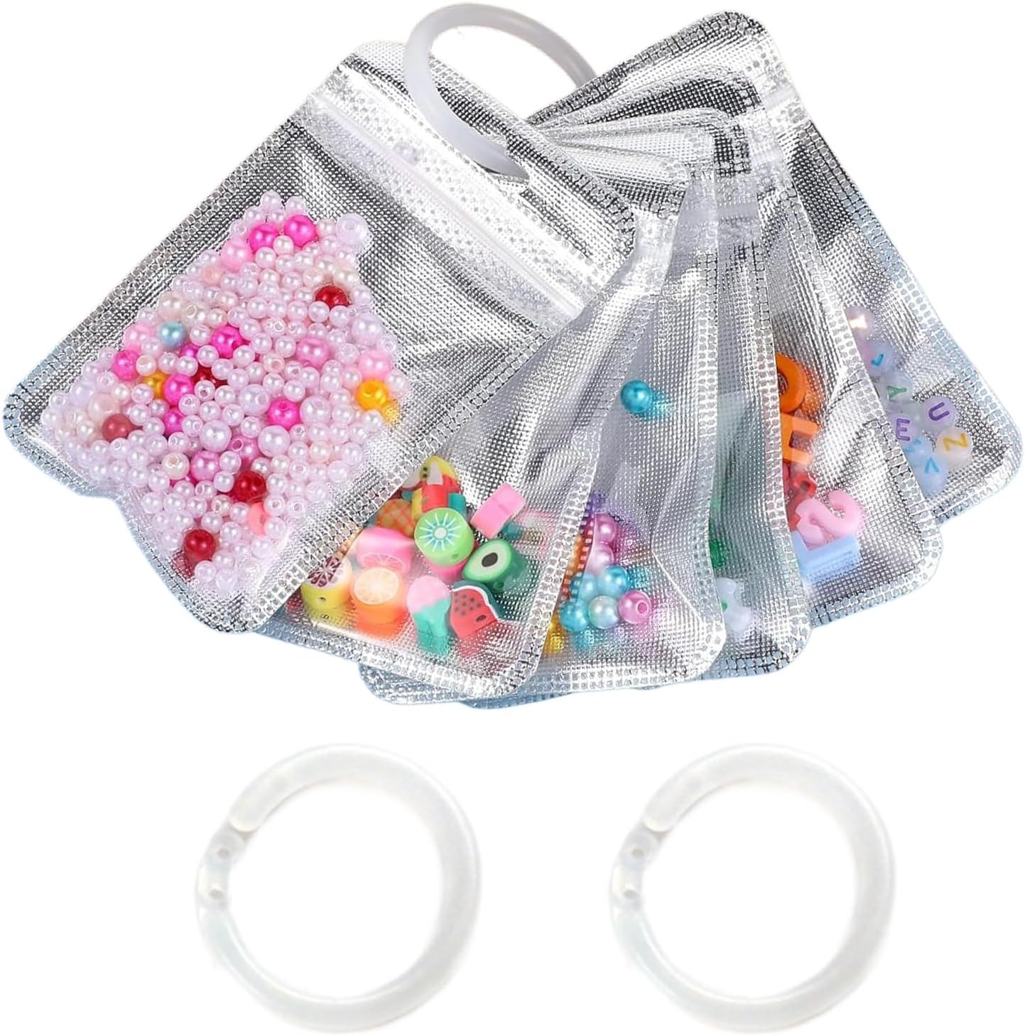 Storage Bags for Rhinestone Art Beads 100 Pieces Craft Supplies Organizer | Small Jewel Organizer for Craft Room Women Men Home Apartment Adults Artists Hobbyists Creative Projects Workshops