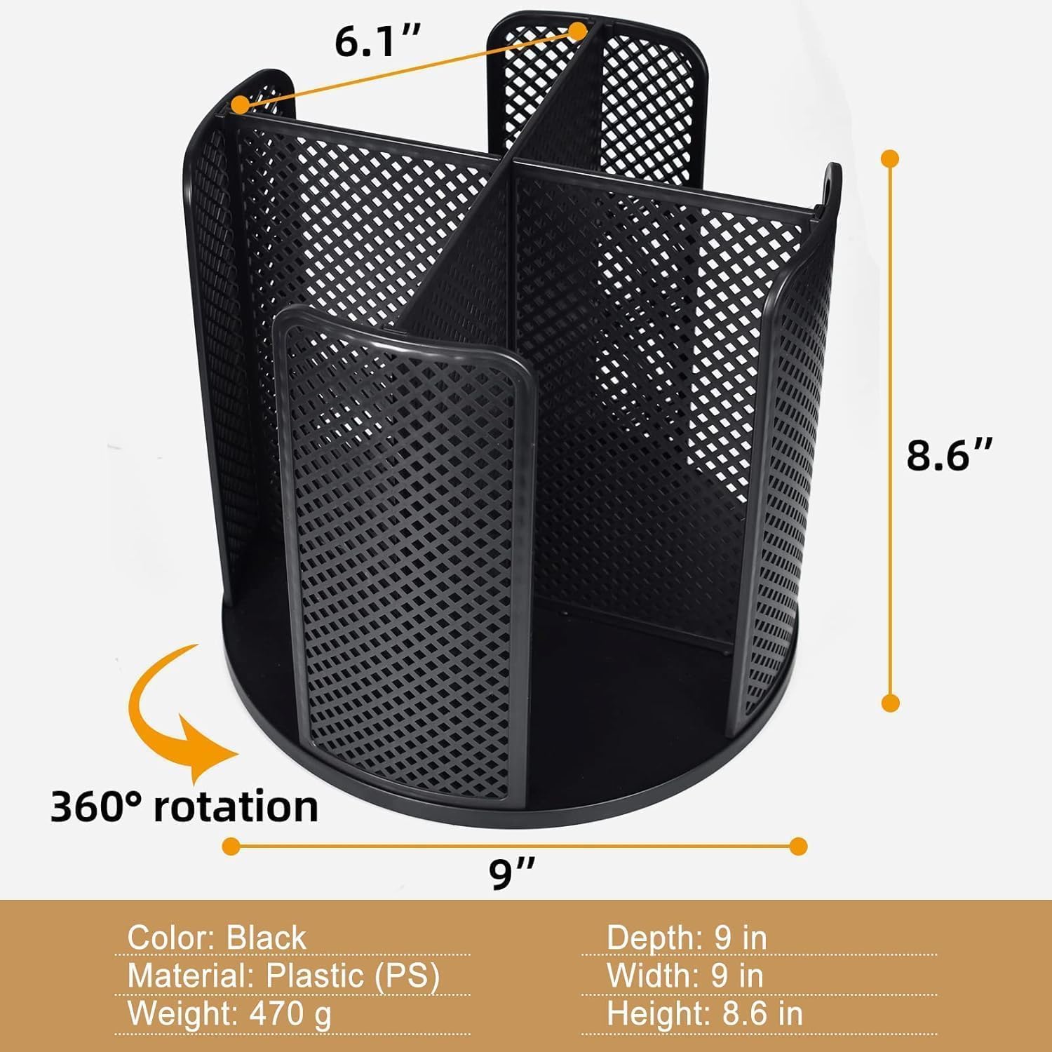 QFULL Coffee Cup Holder, Cup and Lid Dispenser with Stand, Disposable Cups Organizer, 3 Slots, for Coffee Station, Bar