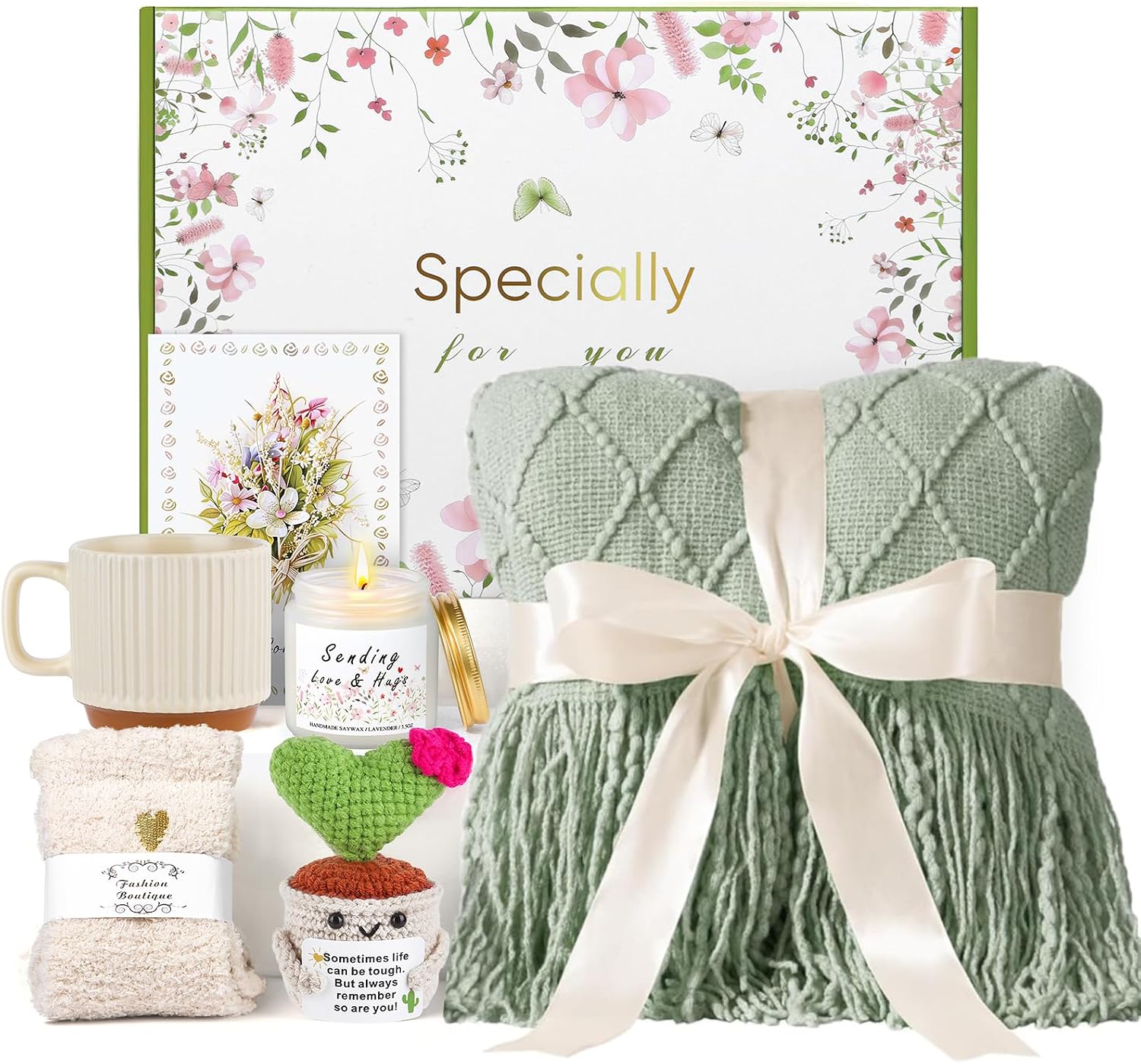 Gifts for women, gift set women with cuddly deck | Gift for best friend, gift basket for wife, birthday gift best friend