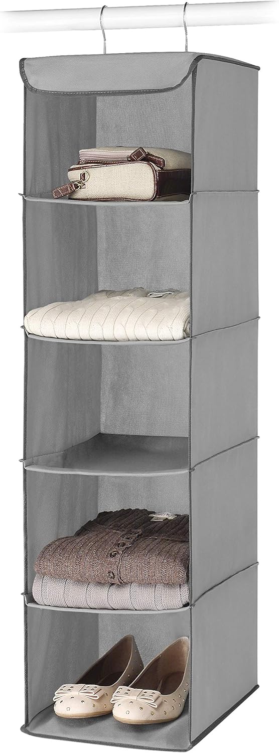 Whitmor Hanging Accessory Shelves, Grey